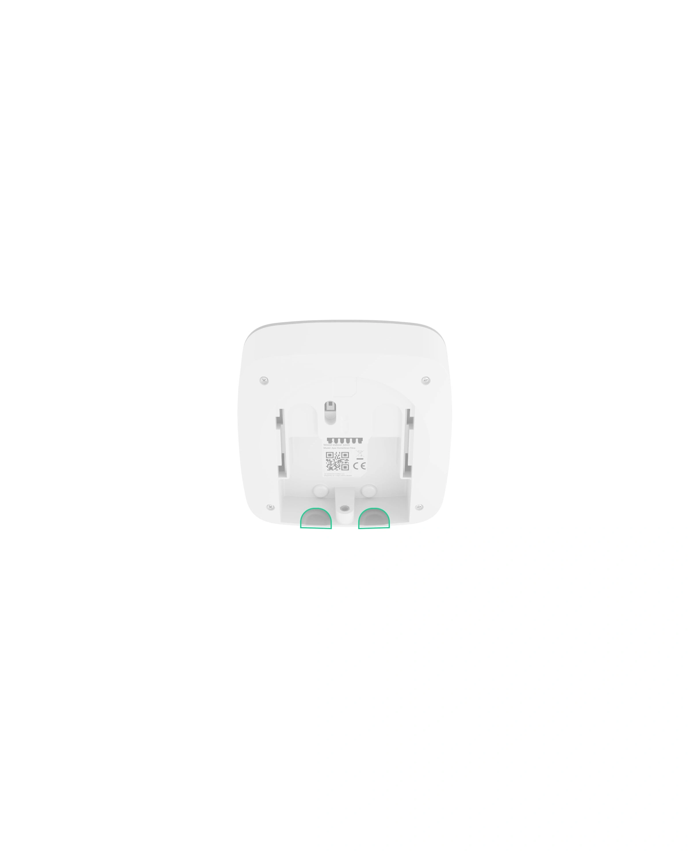 Hybrid indoor siren Ajax HomeSiren Fibra white - 2