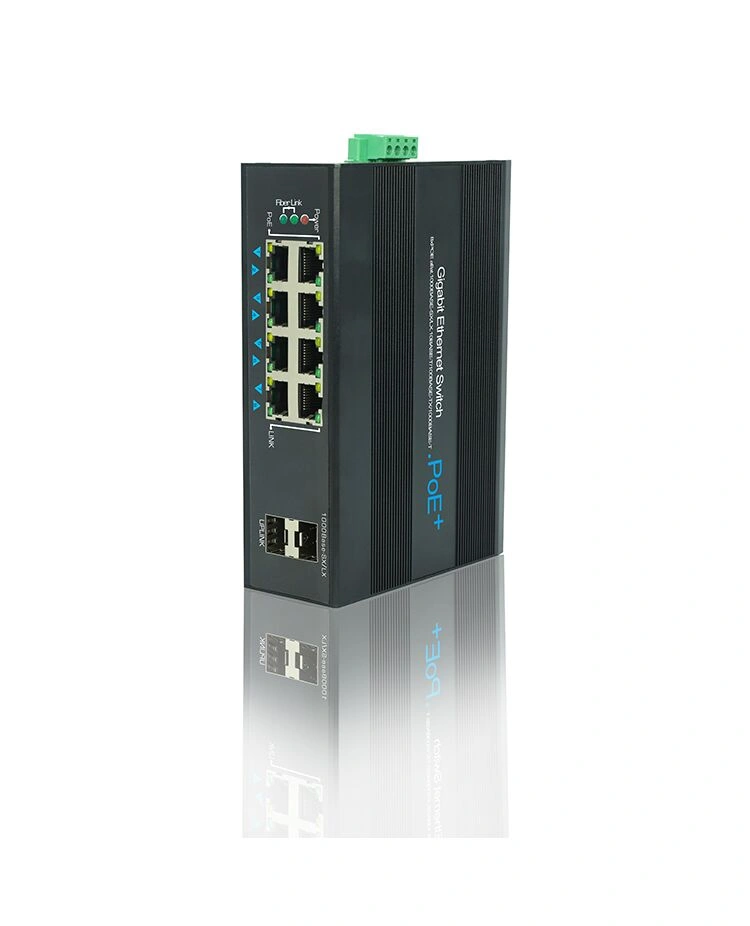Switch TT-5802GE 8 x 1000Mbit POE,2 x Gigabit Fiber port DC 48V-57VDC,IEEE 802.3af/at, Total power:120W - 4
