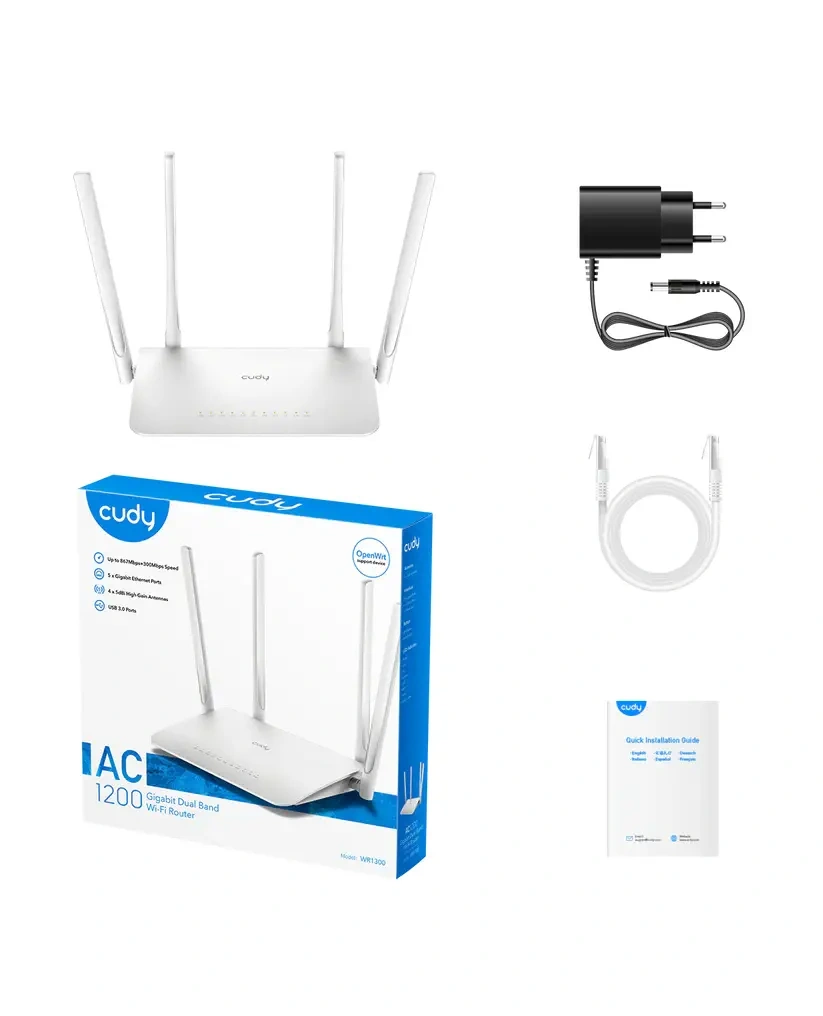 Cudy Wi-Fi Router WR1300 - 3